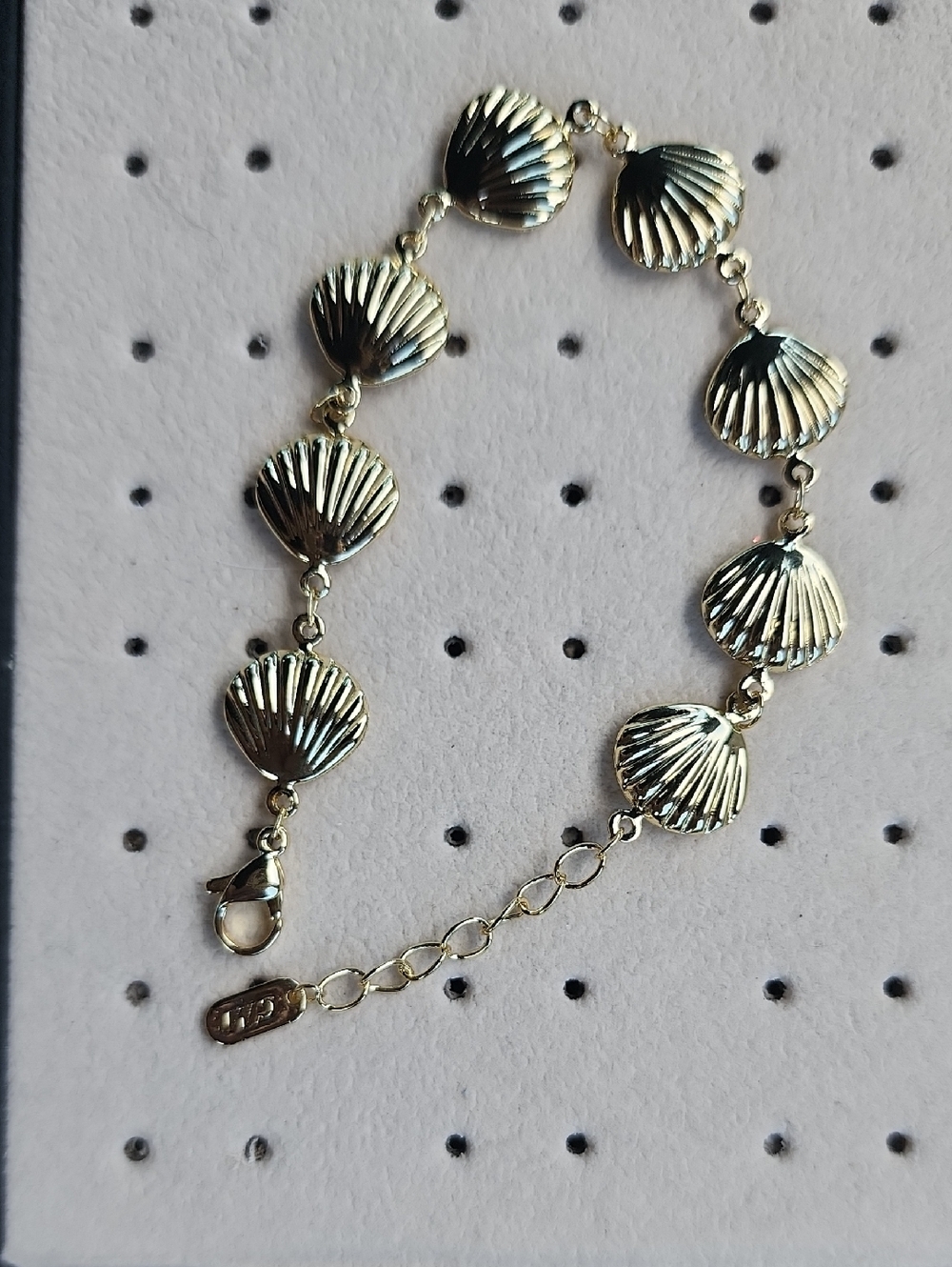 Gold Shell Link Bracelet - Women Jewelry